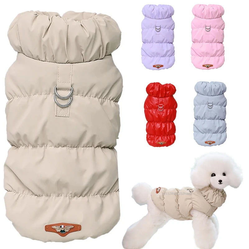 Cozy Winter Padded Pet Jacket for Small to Medium Dogs & Cats