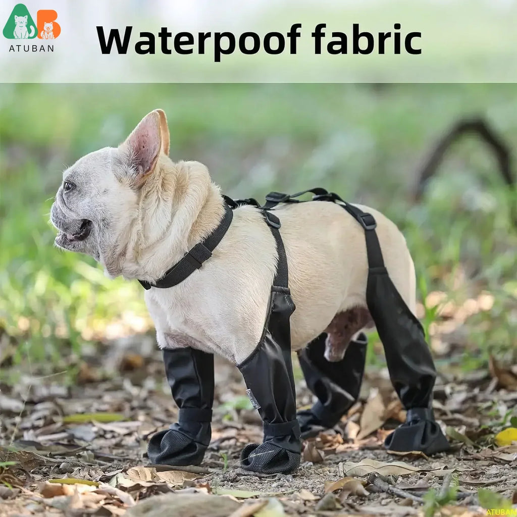 Waterproof Non-Slip Dog Boots with Rugged Sole for Outdoor Adventures