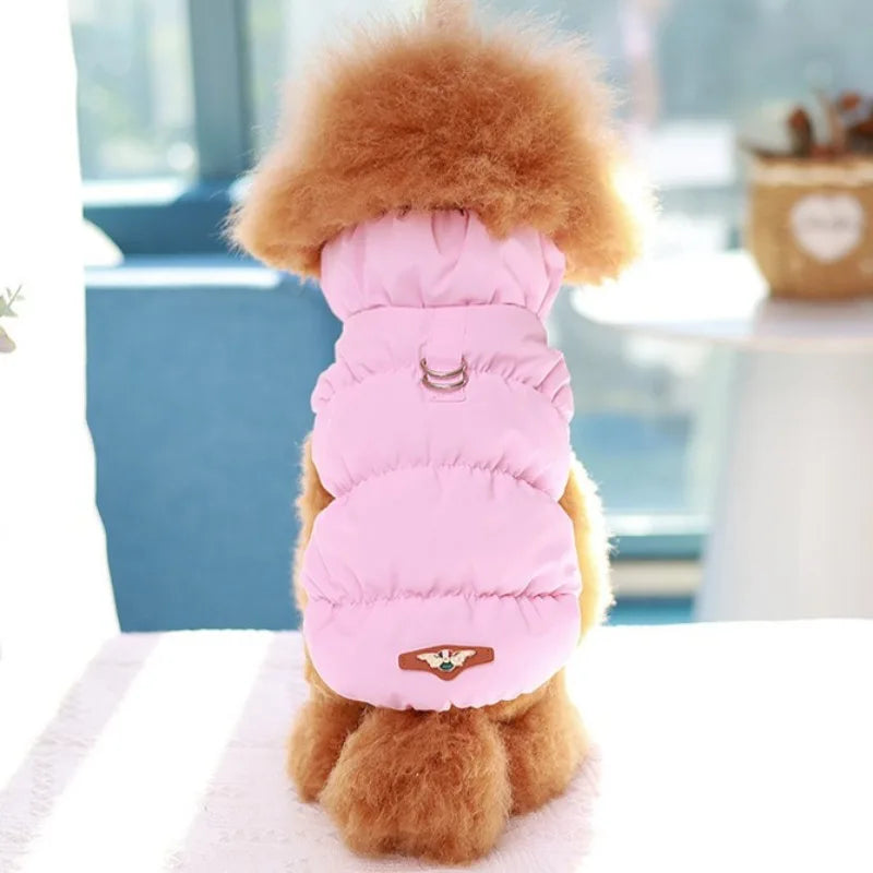 Cozy Winter Padded Pet Jacket for Small to Medium Dogs & Cats