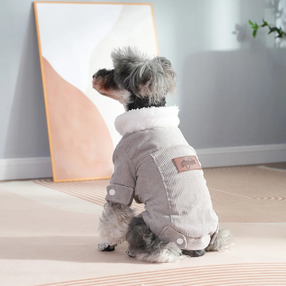 Cozy Fleece Dog Jacket - Warm Winter Coat for Small & Medium Pets