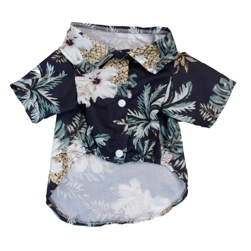 Hawaiian Summer Dog Shirt - Chiffon T-Shirts for Small Dogs & Cats