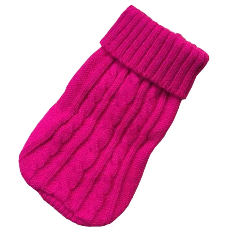 Cozy Knitted Dog Sweater for Small to Medium Breeds - Warm Winter Apparel