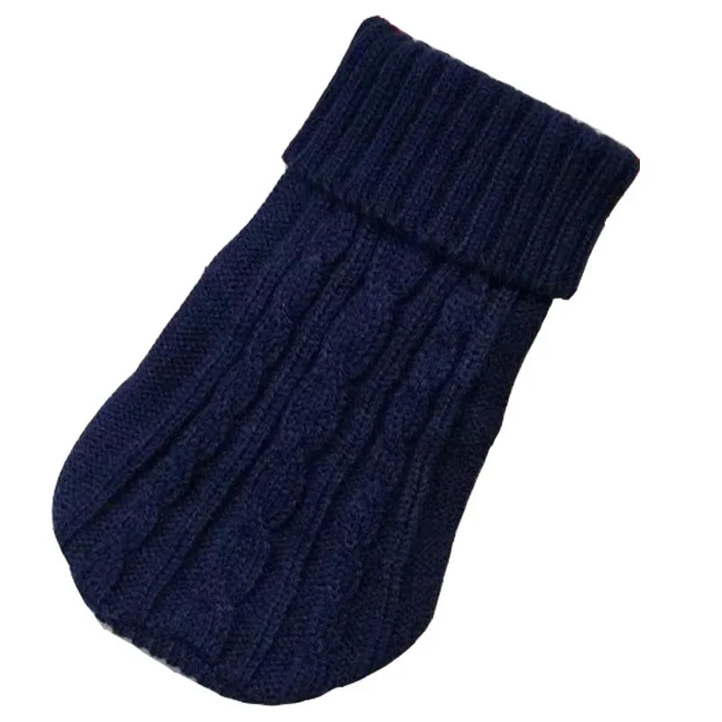 Cozy Knitted Dog Sweater for Small to Medium Breeds - Warm Winter Apparel