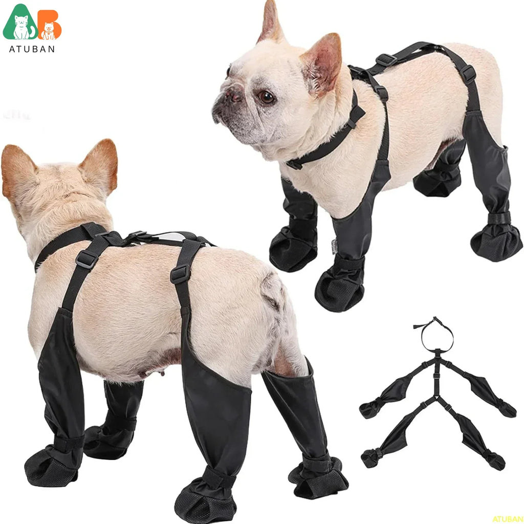 Waterproof Non-Slip Dog Boots with Rugged Sole for Outdoor Adventures