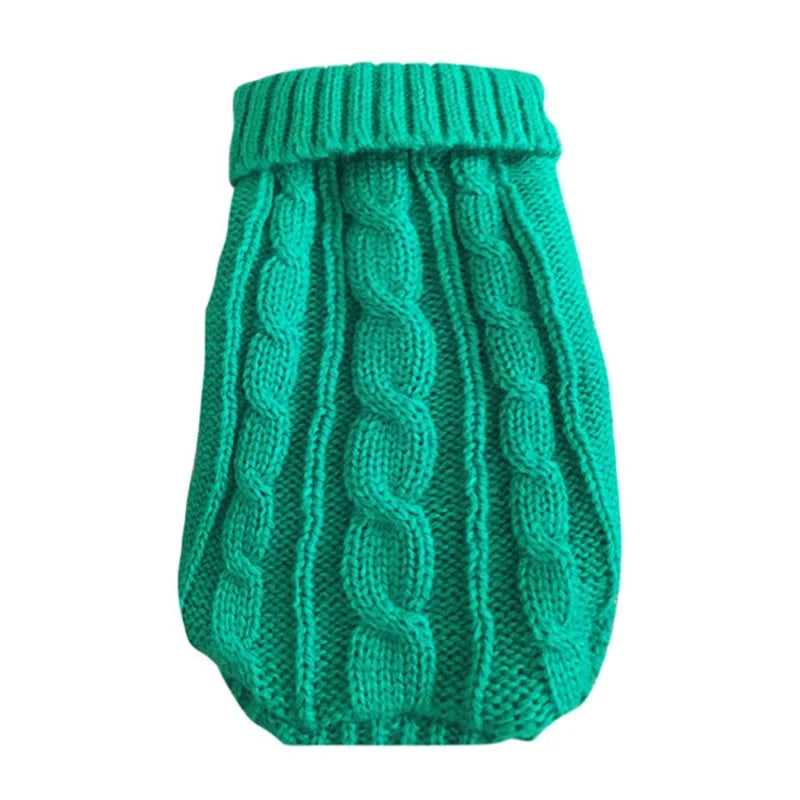 Cozy Knitted Dog Sweater for Small to Medium Breeds - Warm Winter Apparel