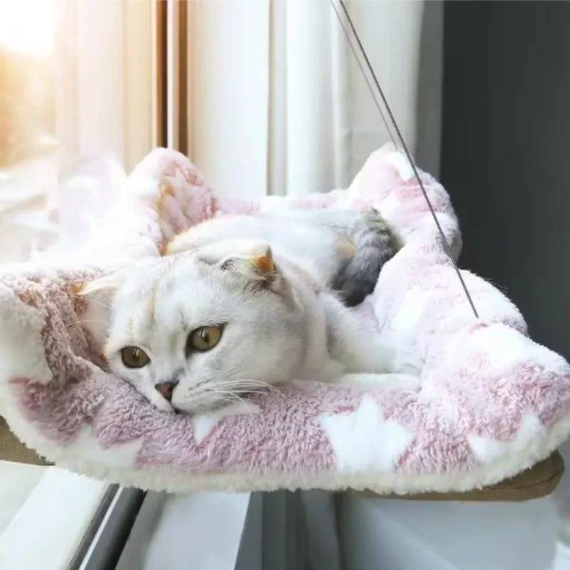 20kg Capacity Hanging Cat Hammock Comfortable Sunny Window Seat Kitten Rock Climbing Frame Pet Bed New Pet Supplies