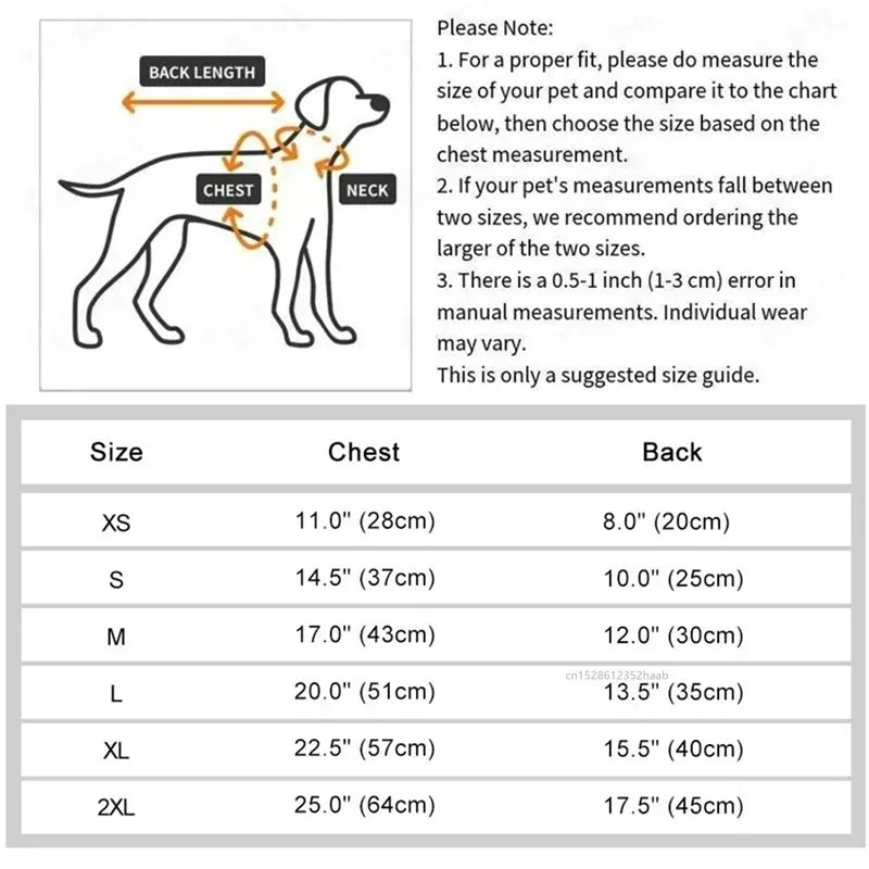 Cozy Winter Padded Pet Jacket for Small to Medium Dogs & Cats