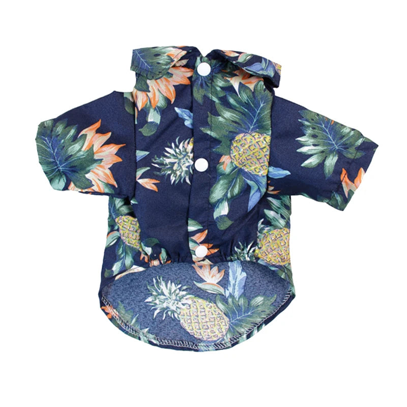 Hawaiian Summer Dog Shirt - Chiffon T-Shirts for Small Dogs & Cats