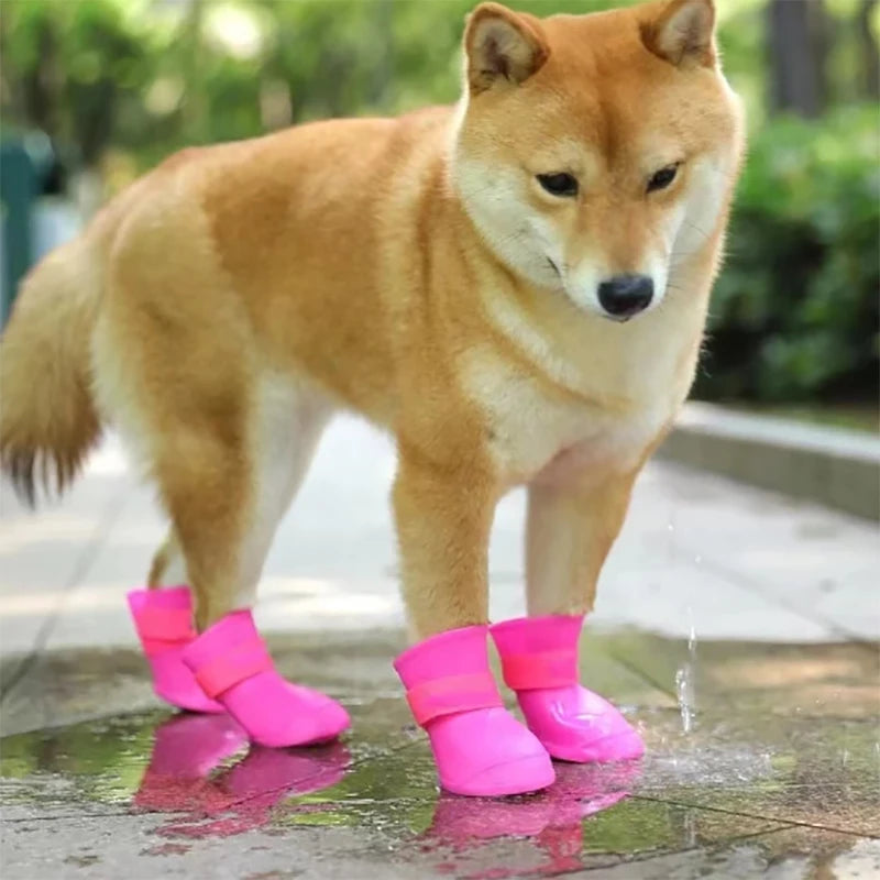 Waterproof Anti-Slip Pet Boots for Dogs & Cats - All-Weather Protection
