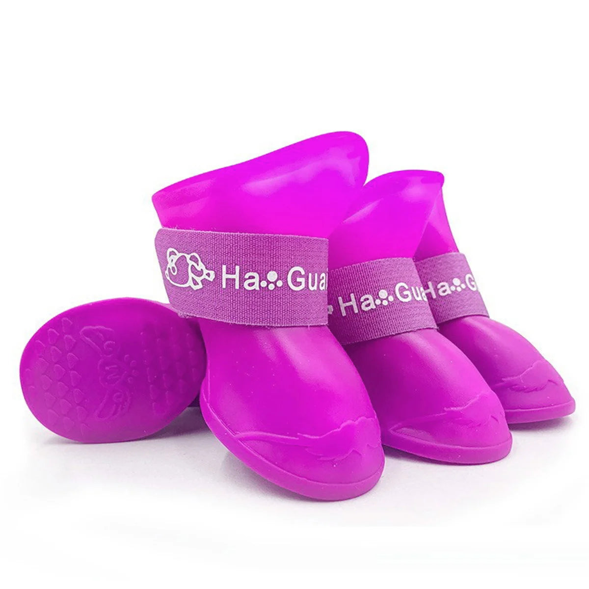 Waterproof Anti-Slip Dog Rain Boots - Durable Rubber Shoes for All Sizes