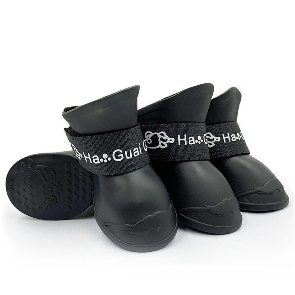 Waterproof Anti-Slip Dog Rain Boots - Durable Rubber Shoes for All Sizes