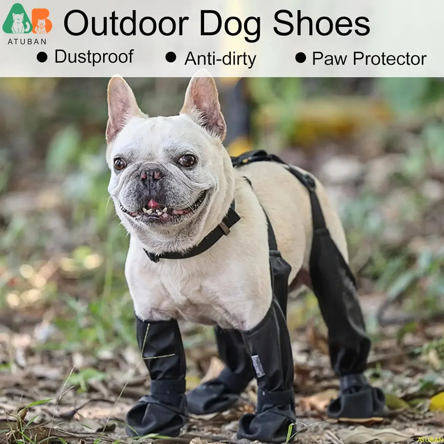 Waterproof Non-Slip Dog Boots with Rugged Sole for Outdoor Adventures