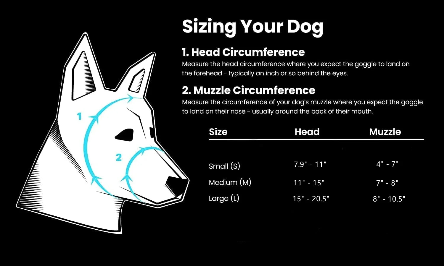 ATUBAN Anti-UV Dog Goggles - Impact Resistant & Breathable Sunglasses