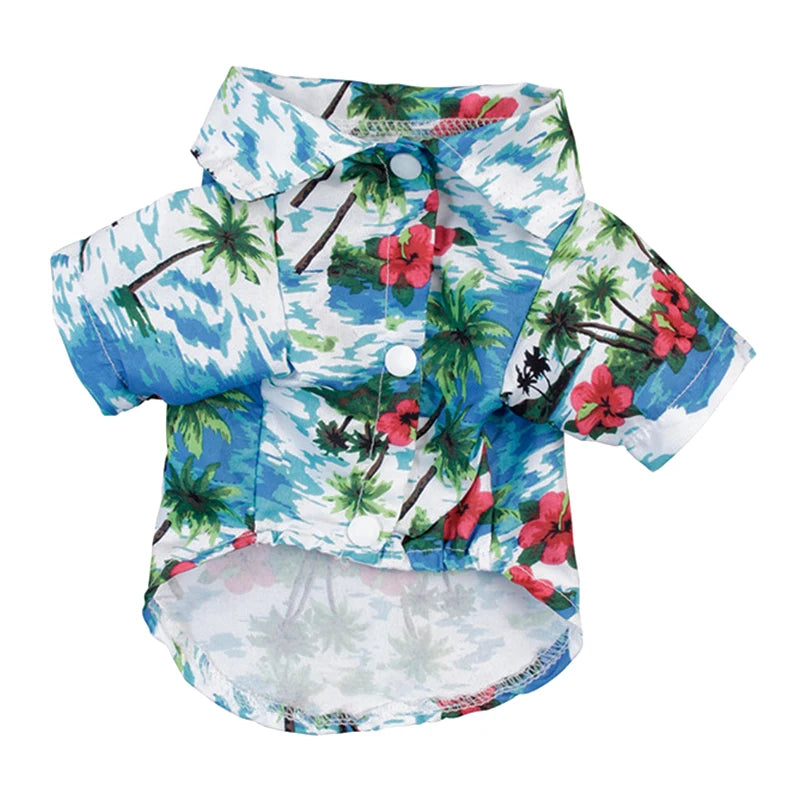 Hawaiian Summer Dog Shirt - Chiffon T-Shirts for Small Dogs & Cats