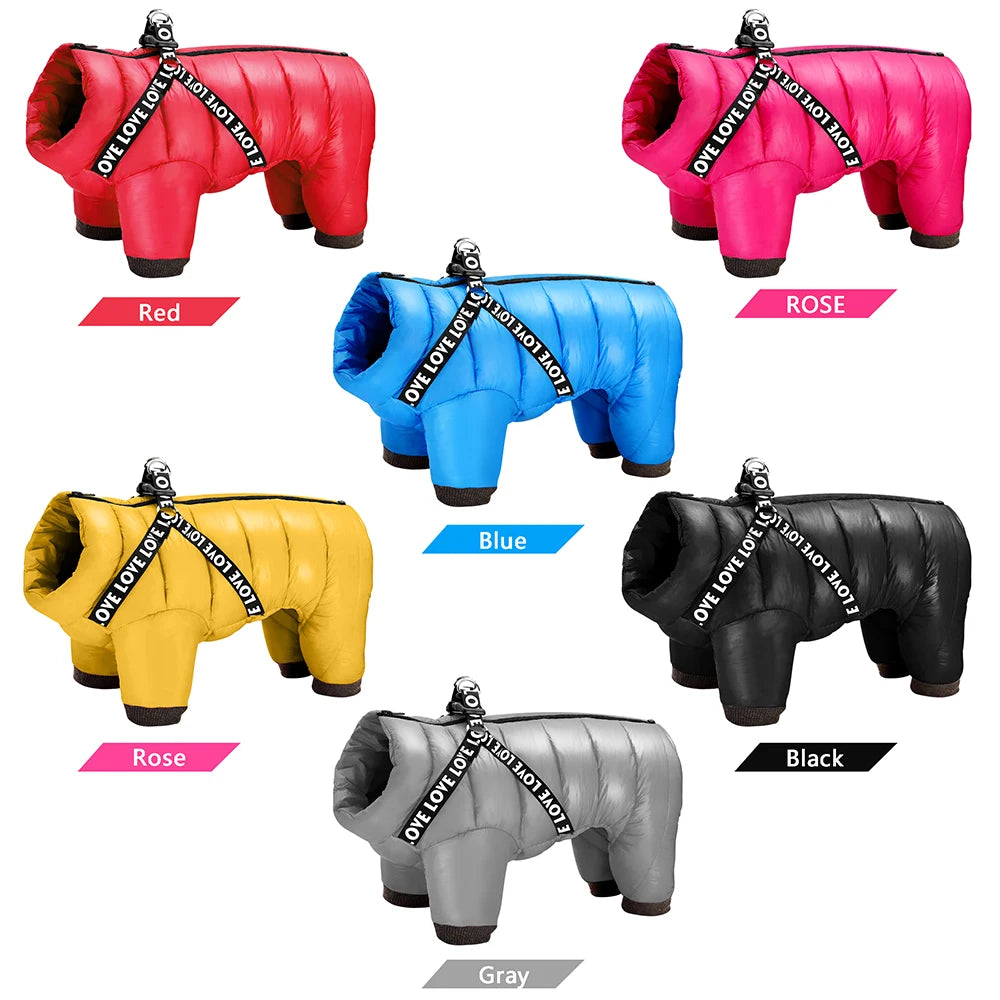 Ultra-Warm Waterproof Dog Jacket for All Sizes - Ideal for French Bulldogs