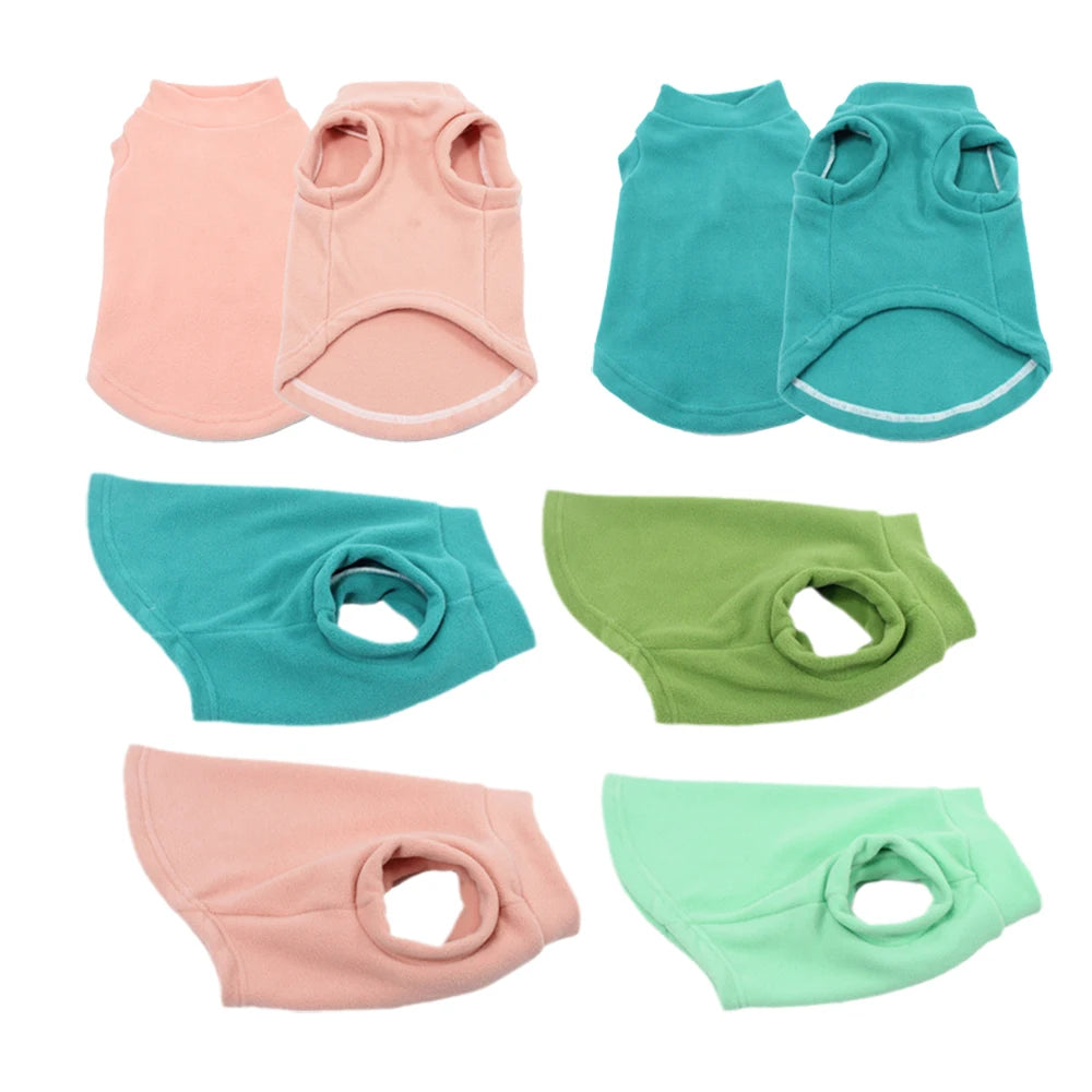 Fleece Jacket for Cats & Dogs - Cozy, All-Season Wear for All Sizes