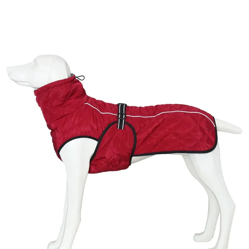 Waterproof Reflective Dog Jacket - Warm Winter Coat for Large Breeds
