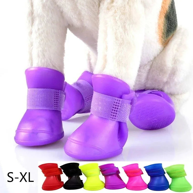 Waterproof Anti-Slip Pet Boots for Dogs & Cats - All-Weather Protection