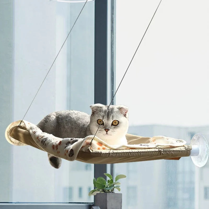 20kg Capacity Hanging Cat Hammock Comfortable Sunny Window Seat Kitten Rock Climbing Frame Pet Bed New Pet Supplies