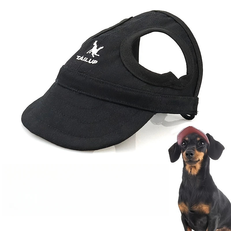 Adjustable Waterproof Dog Sun Hat with Elastic Band for All Breeds