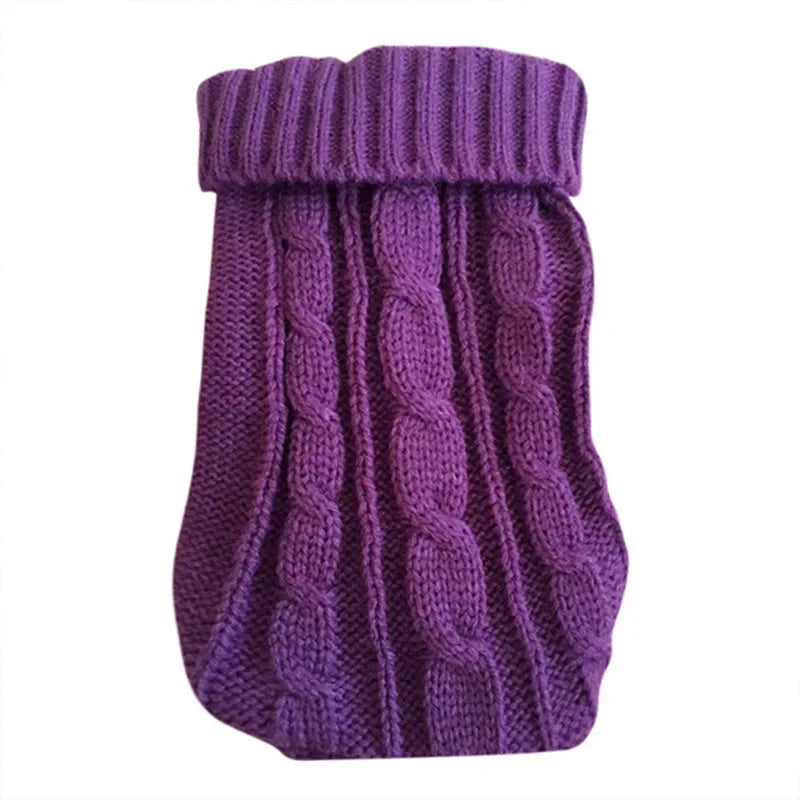 Cozy Knitted Dog Sweater for Small to Medium Breeds - Warm Winter Apparel
