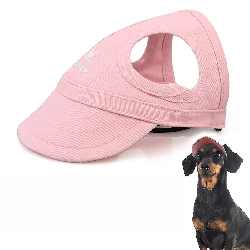 Adjustable Waterproof Dog Sun Hat with Elastic Band for All Breeds
