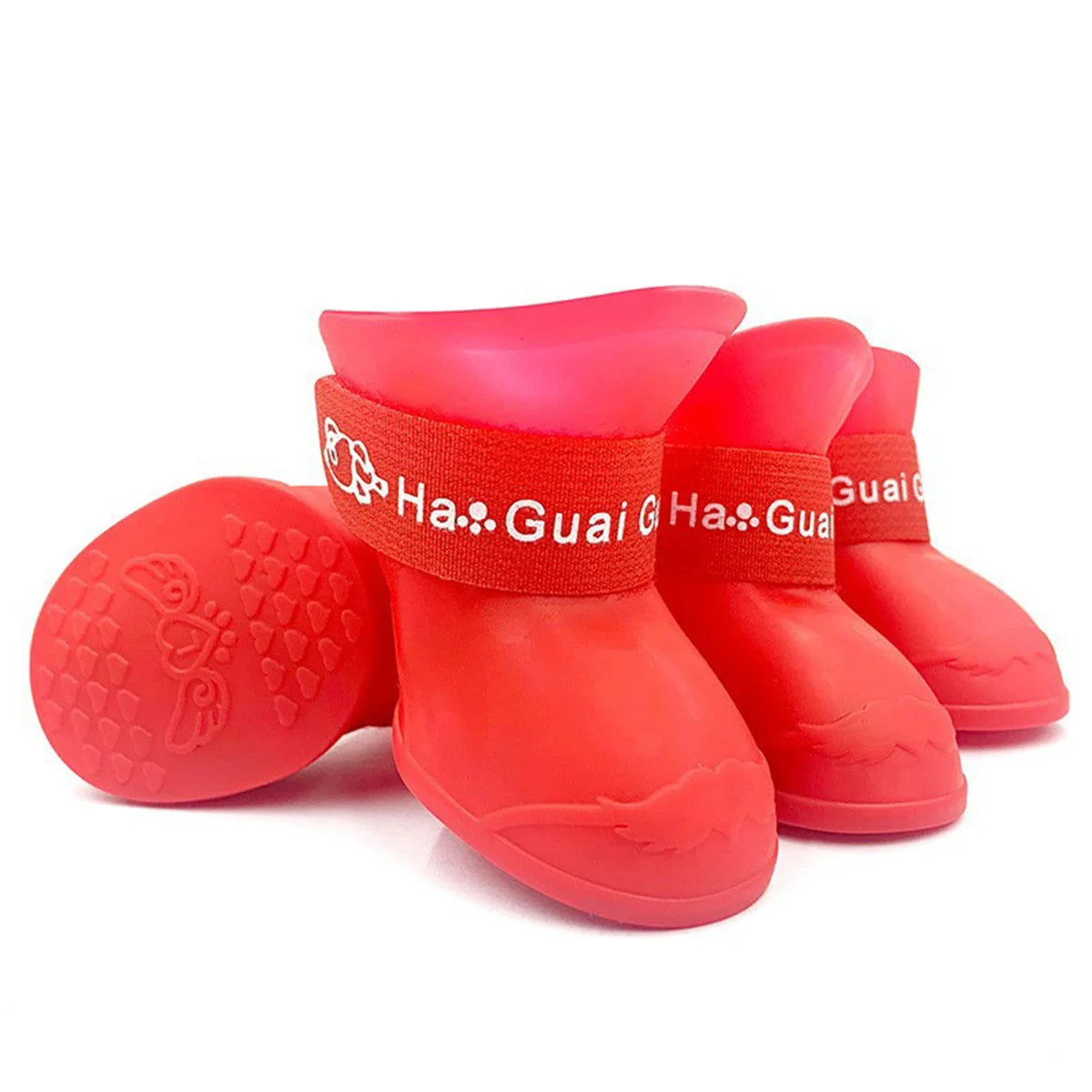 Waterproof Anti-Slip Dog Rain Boots - Durable Rubber Shoes for All Sizes