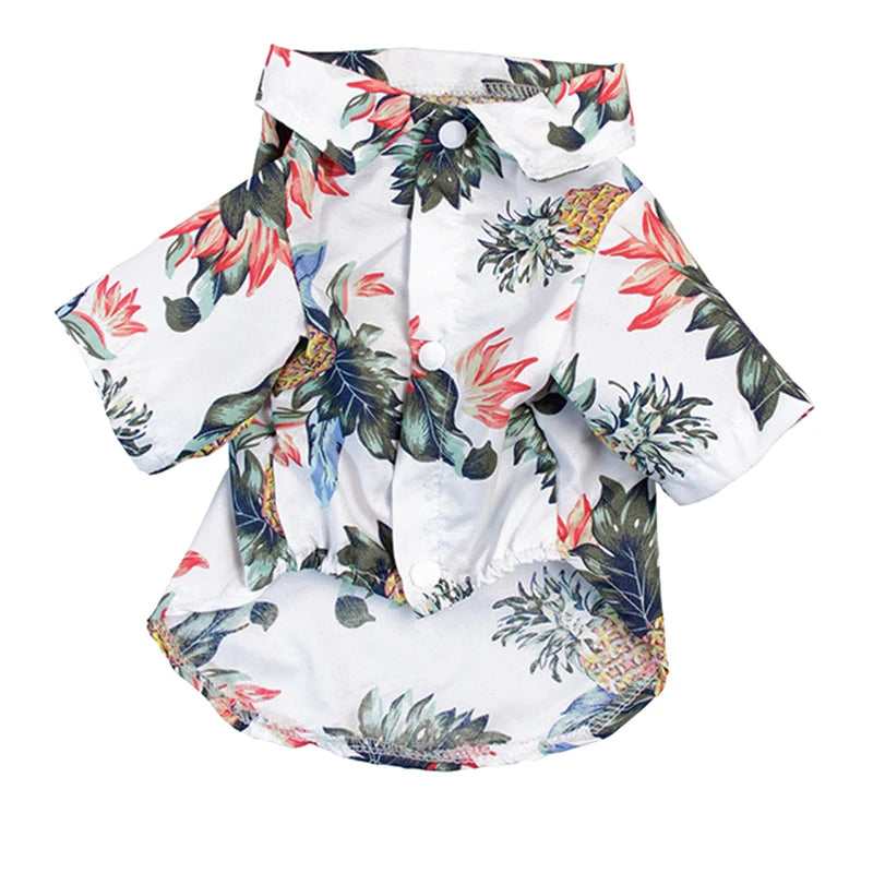 Hawaiian Summer Dog Shirt - Chiffon T-Shirts for Small Dogs & Cats
