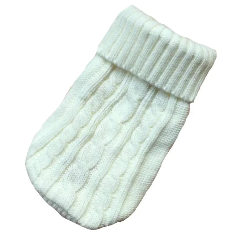 Cozy Knitted Dog Sweater for Small to Medium Breeds - Warm Winter Apparel