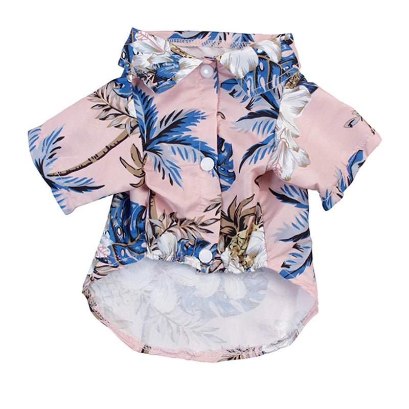 Hawaiian Summer Dog Shirt - Chiffon T-Shirts for Small Dogs & Cats