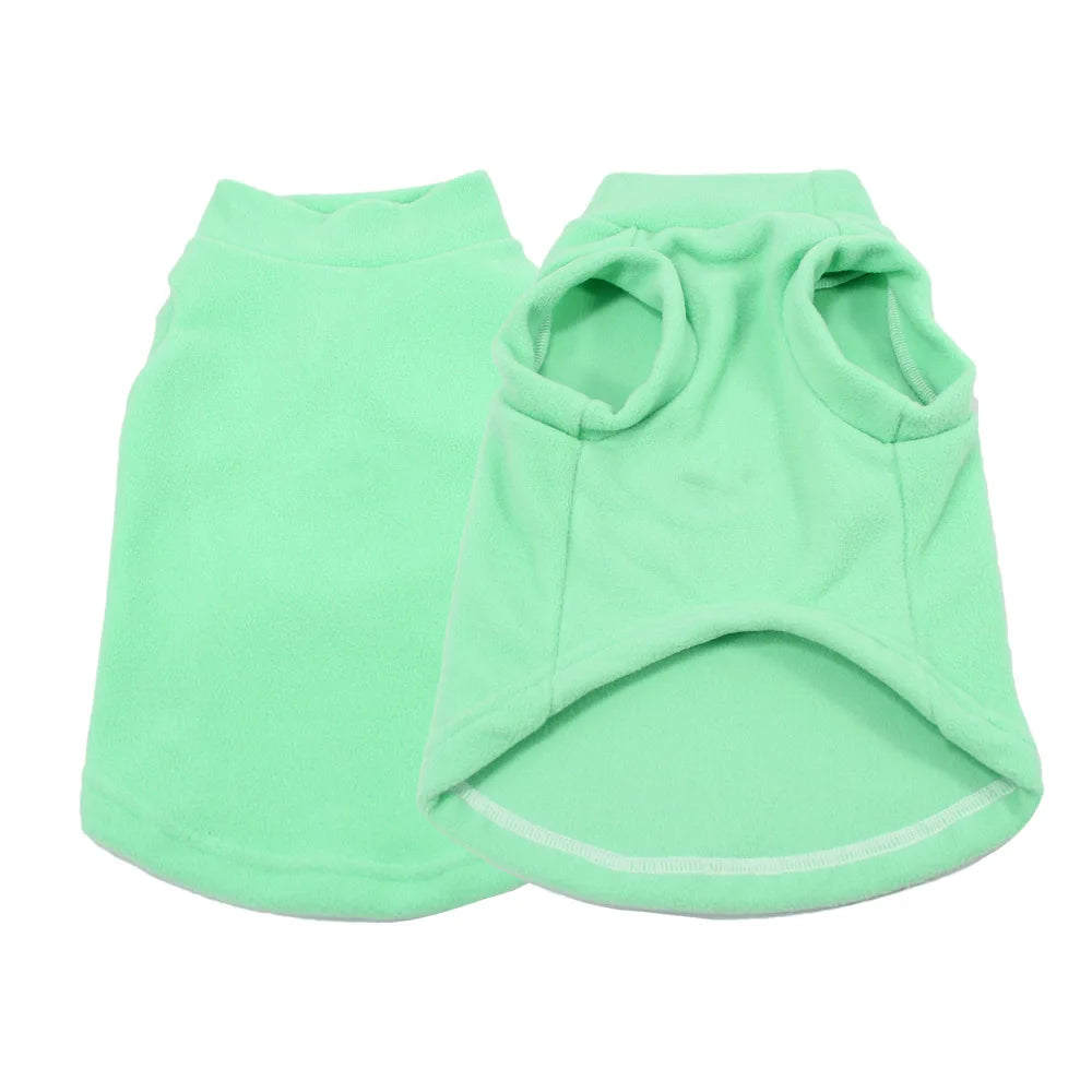Fleece Jacket for Cats & Dogs - Cozy, All-Season Wear for All Sizes