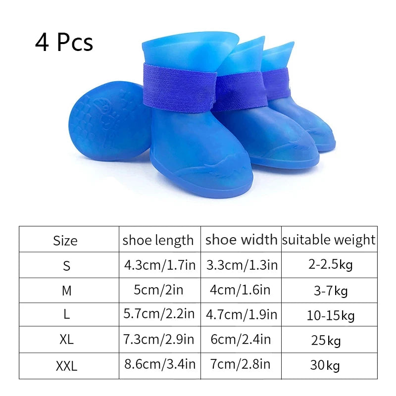 Waterproof Anti-Slip Pet Boots for Dogs & Cats - All-Weather Protection