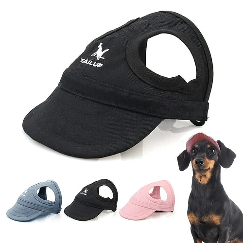 Adjustable Waterproof Dog Sun Hat with Elastic Band for All Breeds