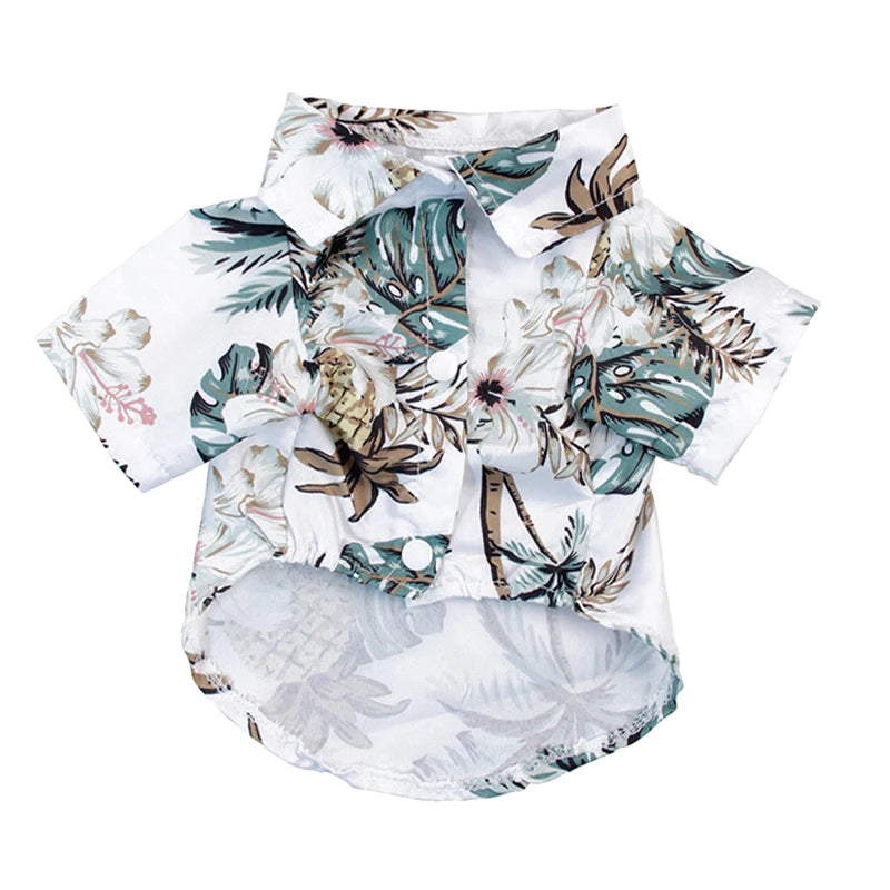 Hawaiian Summer Dog Shirt - Chiffon T-Shirts for Small Dogs & Cats