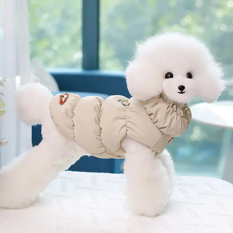 Cozy Winter Padded Pet Jacket for Small to Medium Dogs & Cats