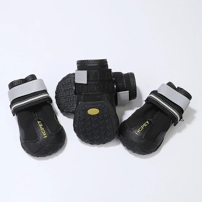 Reflective Waterproof Dog Boots for Medium to Large Dogs