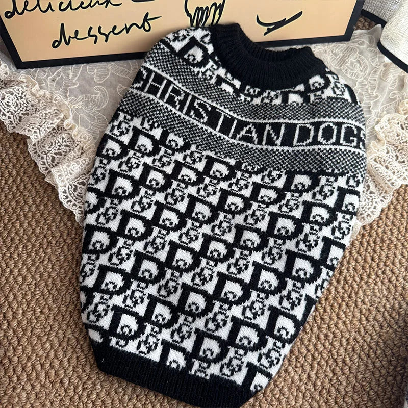 Luxury Knitted Dog Sweaters - Cozy Winter Wear XS-2XL