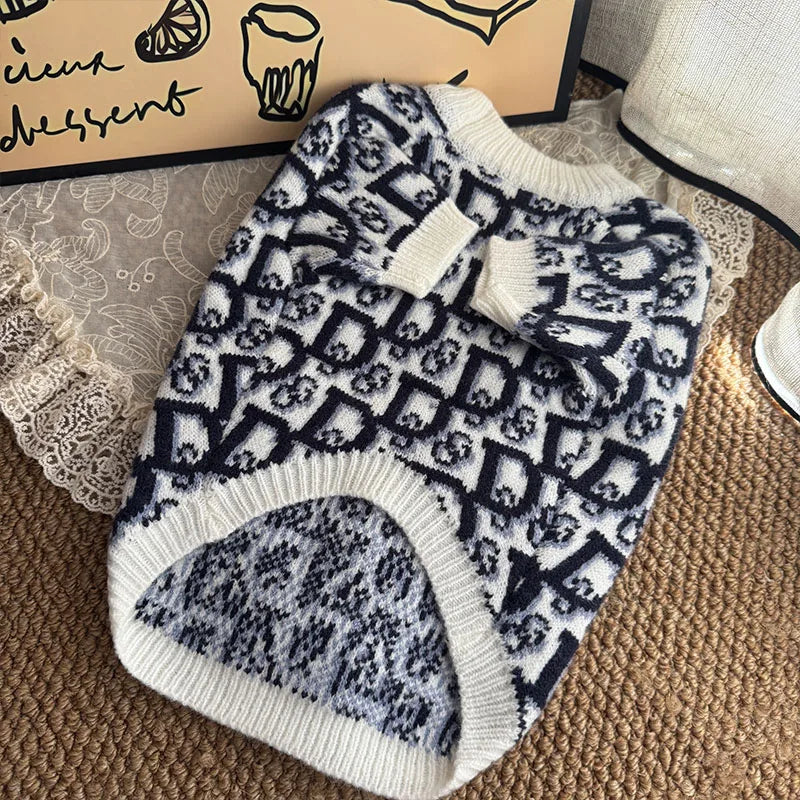 Luxury Knitted Dog Sweaters - Cozy Winter Wear XS-2XL