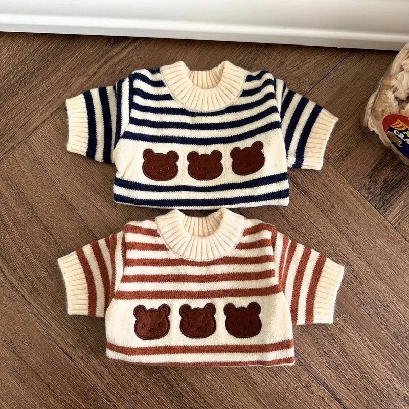 Warm Knitted Bear Print Sweater for Small Dogs - Chihuahua & Yorkie