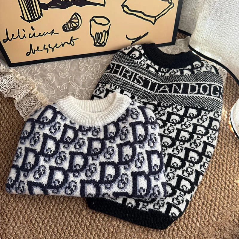 Luxury Knitted Dog Sweaters - Cozy Winter Wear XS-2XL