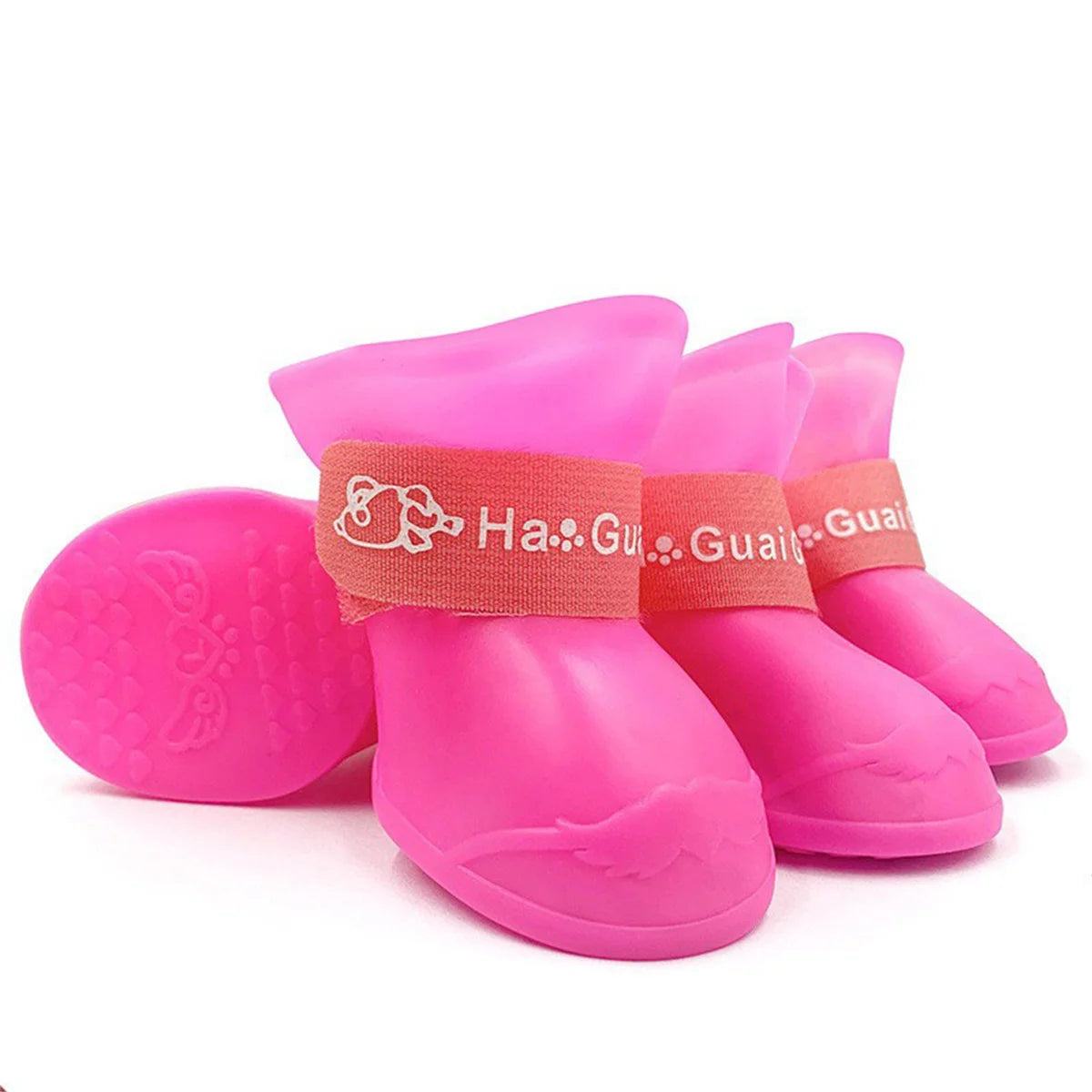 Waterproof Anti-Slip Dog Rain Boots - Durable Rubber Shoes for All Sizes