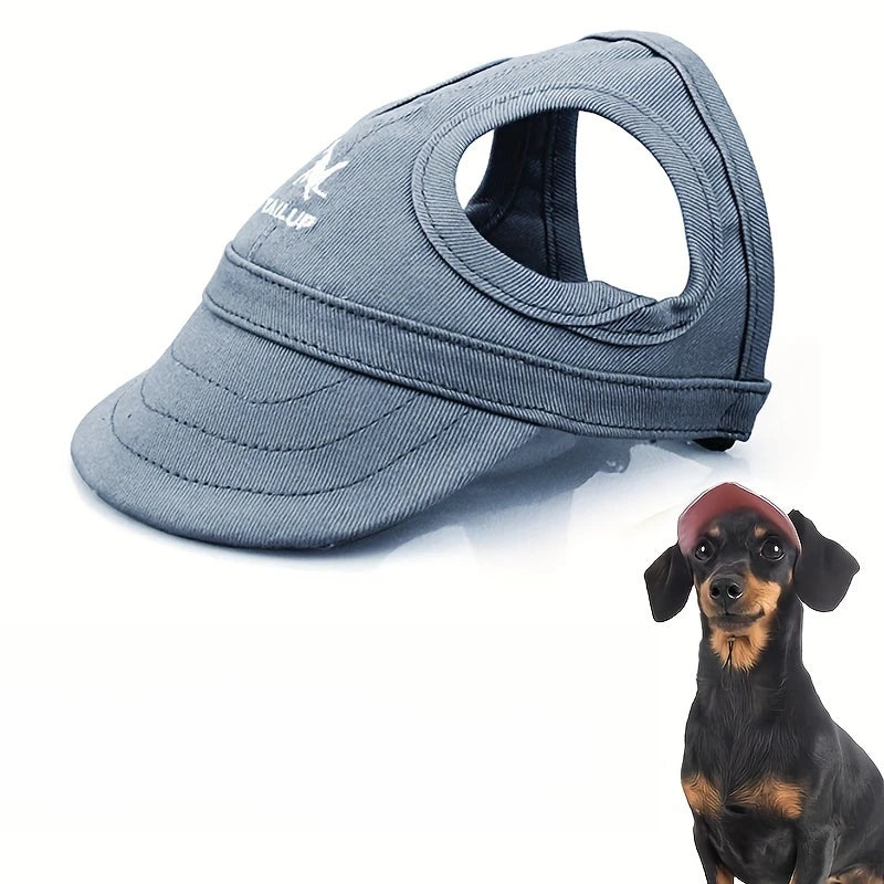 Adjustable Waterproof Dog Sun Hat with Elastic Band for All Breeds