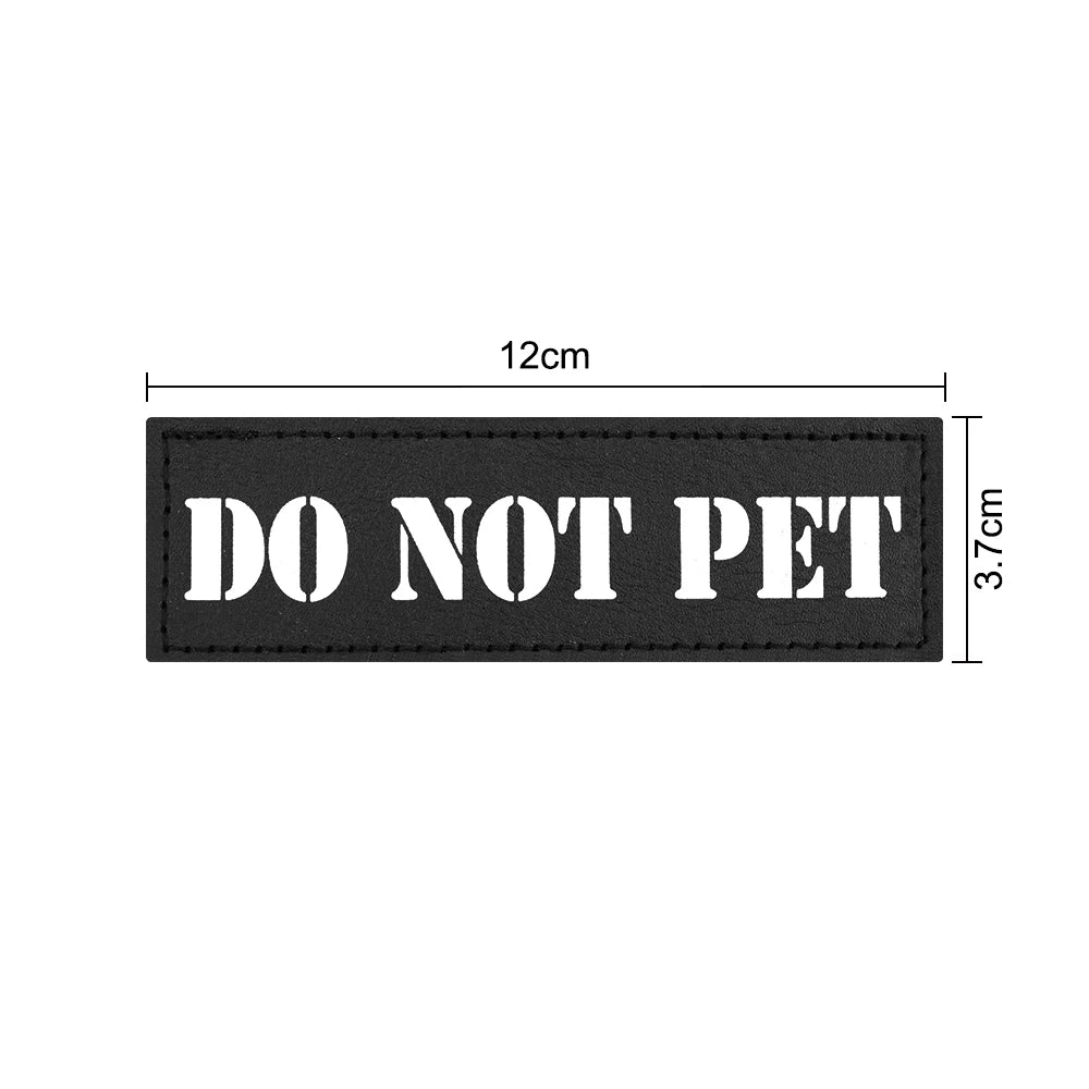 1 Piece Dog Patch for Service Dog Vest Cat Vest Removable Tactical Harness Service Dog Puppy Training Embroidered Patch